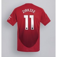 Camisa de Futebol Manchester United Joshua Zirkzee #11 Equipamento Principal 2024-25 Manga Curta